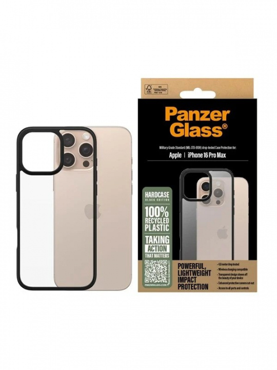 PanzerGlass HardCase - iPhone 16 - Zwart in de groep SMARTPHONE & TABLETS / Mobielbescherming / Apple / iPhone 16 bij TP E-commerce Nordic AB (D00512)