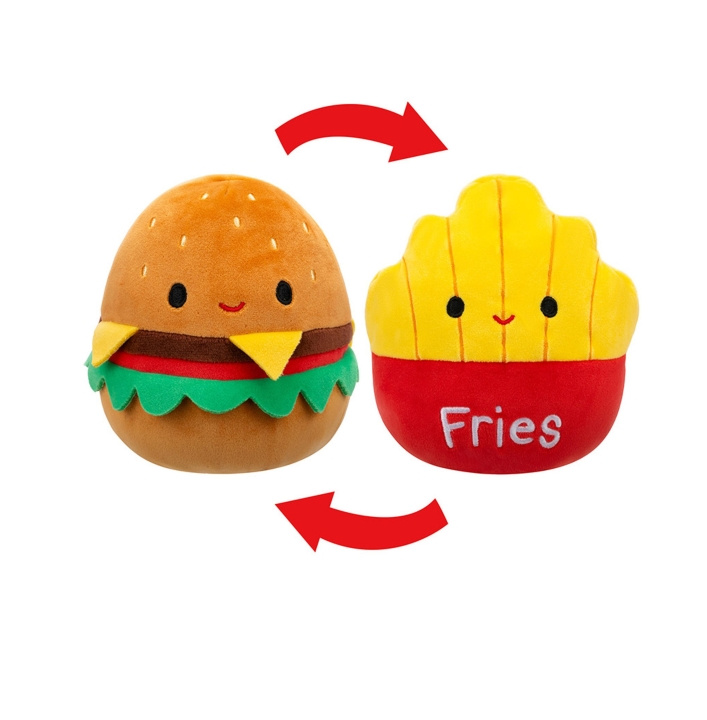 Squishmallows P20 Flip A Mallows - Carl Cheeseburger/ Floyd Frites in de groep SPEELGOED, KINDER- & BABYPRODUCTEN / Babyspeelgoed / Knuffels bij TP E-commerce Nordic AB (D00864)