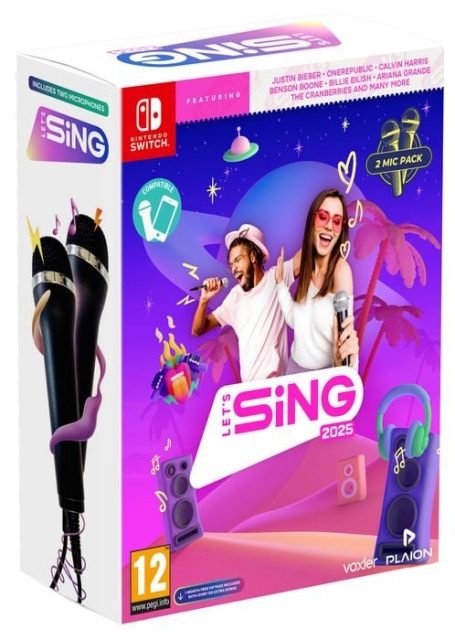 Let\'s Sing 2025 (Double Mic Bundle) (Switch) in de groep HOME ELECTRONICS / Spelconsoles en accessoires / Nintendo Switch / Games bij TP E-commerce Nordic AB (D00870)
