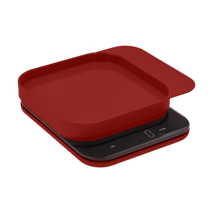 Rosti Mensura keukenweegschaal - Rood in de groep HUISHOUDEN & TUIN / Keukengerei / Keukenweegschaal bij TP E-commerce Nordic AB (D01998)