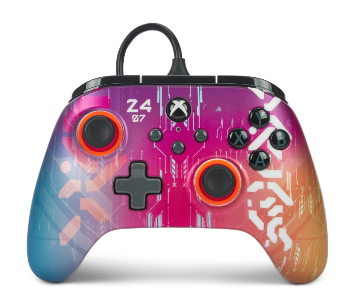 PowerA Verbeterde bedrade controller - Cyber Style (Xbox X/S) in de groep HOME ELECTRONICS / Spelconsoles en accessoires / Xbox Series X / Accessoires bij TP E-commerce Nordic AB (D02265)