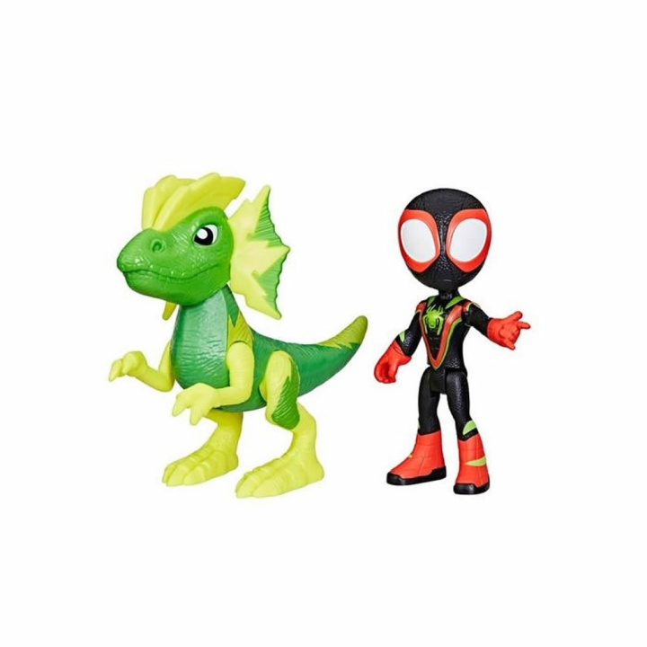 Spidey and His Amazing Friends Hero Dino Webs - Miles & Electrosaurus in de groep SPEELGOED, KINDER- & BABYPRODUCTEN / Speelgoed / Figuren, Miniaturen & accessoires bij TP E-commerce Nordic AB (D02297)