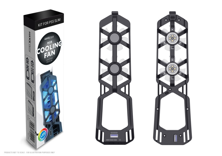 Maxx Tech PS5 Slim RGB-ventilator in de groep HOME ELECTRONICS / Spelconsoles en accessoires / Sony PlayStation 5 / Accessoires bij TP E-commerce Nordic AB (D02301)