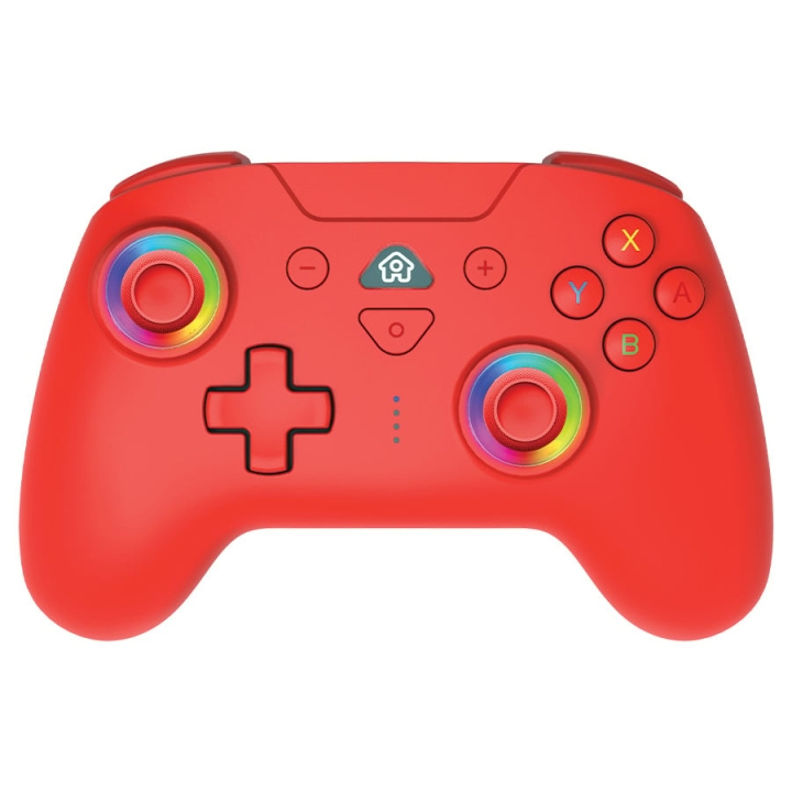 SuBsonic Draadloze Led Controller Rood - Nintendo Switch in de groep HOME ELECTRONICS / Spelconsoles en accessoires / Nintendo Switch / Accessoires bij TP E-commerce Nordic AB (D02549)