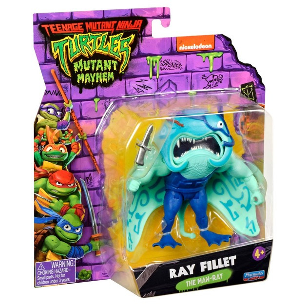 Teenage Mutant Ninja Turtles Turtles Mutant Mayhem - Basic Figures 12cm - Ray Fillet in de groep SPEELGOED, KINDER- & BABYPRODUCTEN / Speelgoed / Figuren, Miniaturen & accessoires bij TP E-commerce Nordic AB (D02601)
