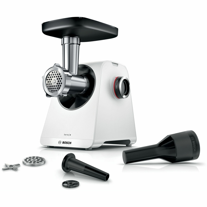 Bosch Köttkvarn MFWS420W 1300W Rostfri Kvarn in de groep HUISHOUDEN & TUIN / Huishoudelijke apparaten / Gehaktmolens bij TP E-commerce Nordic AB (D03053)