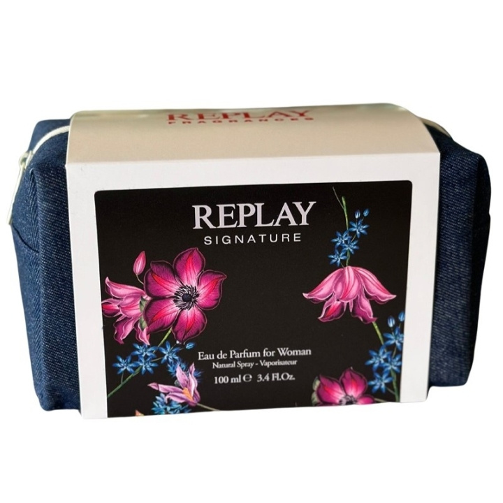Replay Giftset Replay Signature Woman Edp 100ml + Pochette in de groep BEAUTY & HEALTH / Cadeausets / Cadeausets voor haar bij TP E-commerce Nordic AB (D03065)
