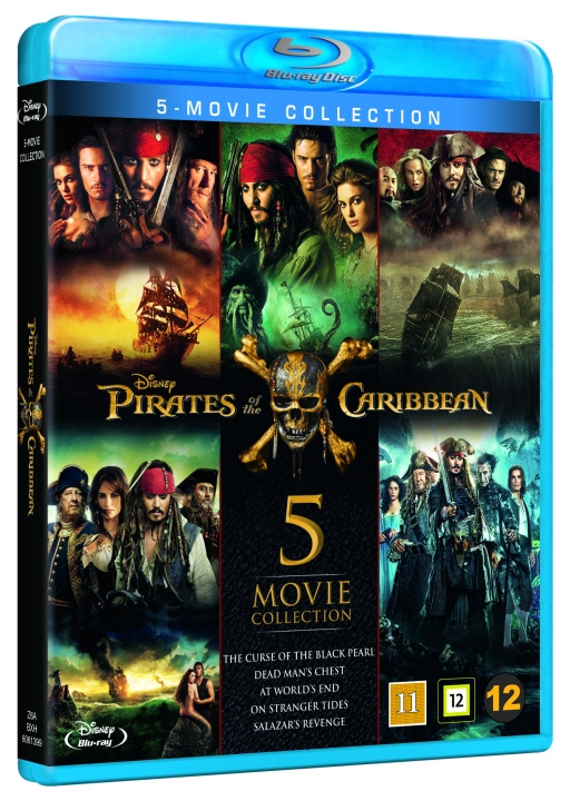 Pirates Of The Caribbean 1-5 Box in de groep HOME ELECTRONICS / Audio & Beeld / TV & Accessoires / Films / Blu-ray bij TP E-commerce Nordic AB (D03551)