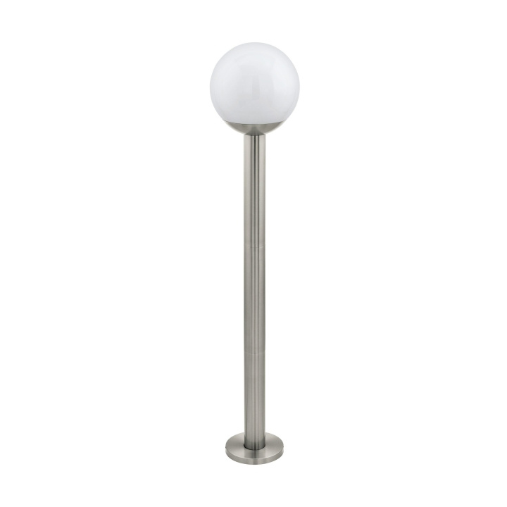 Eglo Buitenlamp Nisia-Z roestvrij staal en wit H98 - RGB + TW - Zigbee, Bluetooth in de groep HUISHOUDEN & TUIN / Elektriciteit & Verlichting / Buitenverlichting / Tuinverlichting bij TP E-commerce Nordic AB (D04037)