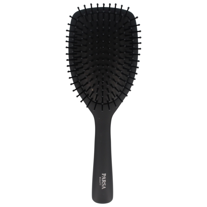 Parsa Carbon Antistatic Paddle Brush - zwart - L in de groep BEAUTY & HEALTH / Haar & Styling / Haarborstels bij TP E-commerce Nordic AB (D04403)
