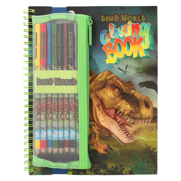 Dino World Kleurboek met kleurpotloden - (412746) in de groep SPEELGOED, KINDER- & BABYPRODUCTEN / Speelgoed / Ambachten bij TP E-commerce Nordic AB (D04479)