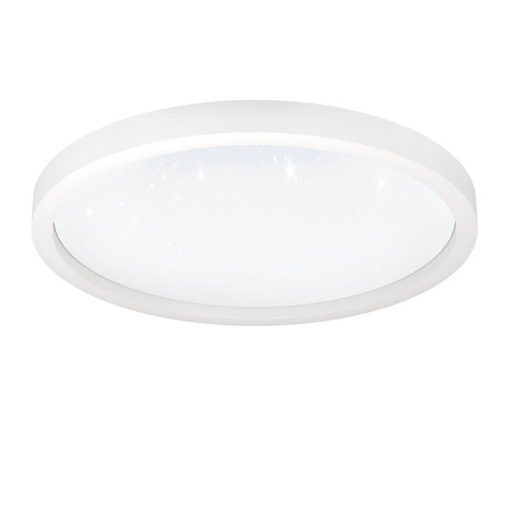 Eglo Montemorelos-Z Zolderlamp Wit met Kristaleffect Ø57 - RGB + TW - Zigbee, Bluetooth in de groep HOME ELECTRONICS / Verlichting / Plafondverlichting bij TP E-commerce Nordic AB (D04510)