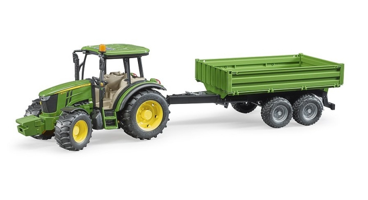 Bruder John Deere 5115 M with Tipping Trailer (02108) in de groep SPEELGOED, KINDER- & BABYPRODUCTEN / Speelgoed / Speelgoedauto\'s bij TP E-commerce Nordic AB (D04657)