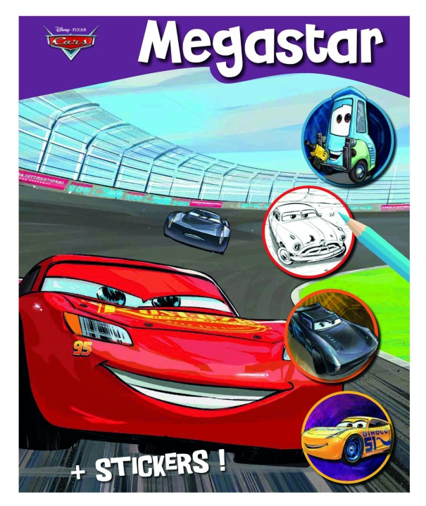 Disney Megastar Kleurboek - Auto\'s in de groep SPEELGOED, KINDER- & BABYPRODUCTEN / Speelgoed / Ambachten bij TP E-commerce Nordic AB (D04665)
