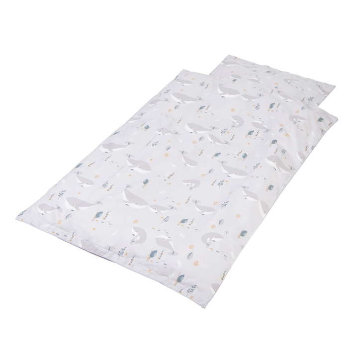 Babytrold Junior Beddengoed - 100x140 - Walvis (17-71HV) in de groep SPEELGOED, KINDER- & BABYPRODUCTEN / Kindertextiel / Beddengoed / Beddensets voor wiegjes bij TP E-commerce Nordic AB (D04921)