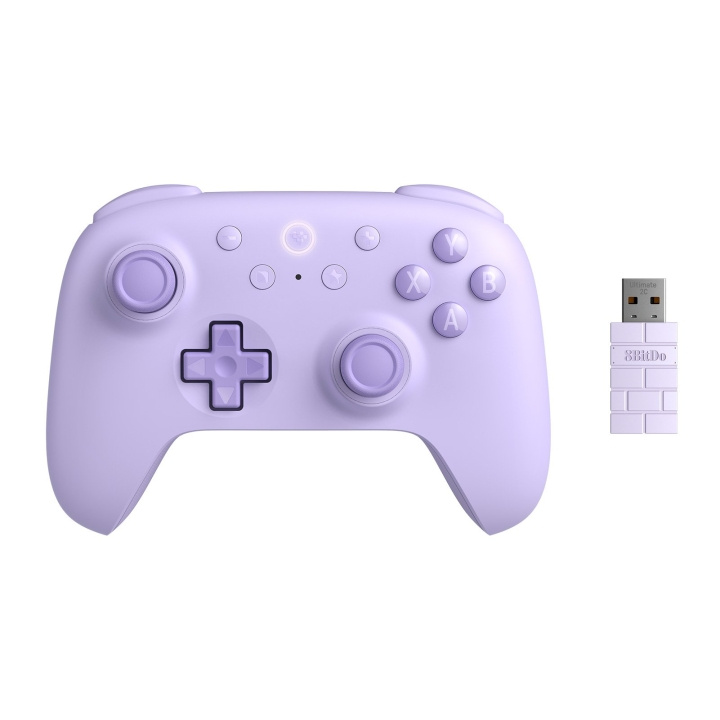 8Bitdo Ultimate 2C draadloze pad paars in de groep COMPUTERS & RANDAPPARATUUR / GAMING / Gaming accessoires bij TP E-commerce Nordic AB (D05114)