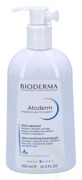 Bioderma Atoderm Intensive Gel Moussant 500 ml Very Dry, Irritated To Atopic Sensitive Skin in de groep BEAUTY & HEALTH / Huidsverzorging / Gezicht / Dagcrème bij TP E-commerce Nordic AB (D05681)