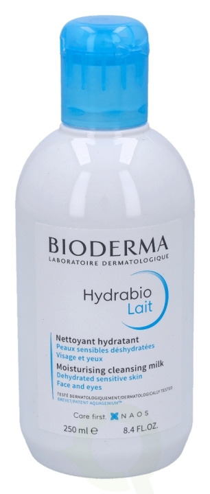 Bioderma Hydrabio Lait Moisturising Cleansing Milk 250 ml Dehydrated Sensitive Skin, Face And Eyes in de groep BEAUTY & HEALTH / Huidsverzorging / Gezicht / Schoonmaak bij TP E-commerce Nordic AB (D05683)