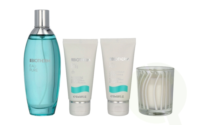 Biotherm Eau Pure Set 270 ml Edt Spray 100ml/Body Milk 50ml/Shower Gel 50ml/Scented Candle 70gr in de groep BEAUTY & HEALTH / Cadeausets / Cadeausets voor haar bij TP E-commerce Nordic AB (D05931)