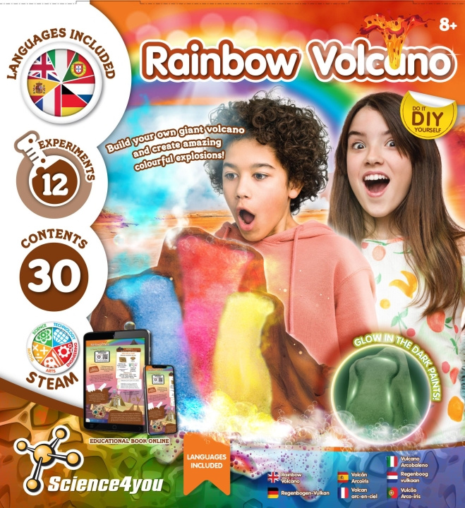 Science4you Regenboog Vulkaan (40329) in de groep SPEELGOED, KINDER- & BABYPRODUCTEN / Speelgoed / Experimenteren en doe-het-zelf bij TP E-commerce Nordic AB (D06536)