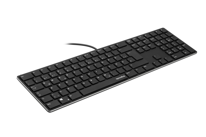 Speedlink RIVA Slim Metal Scissor Keyboard, zwart - Nordic Layout in de groep COMPUTERS & RANDAPPARATUUR / Muizen en toetsenborden / Toetsenborden / Met kabel bij TP E-commerce Nordic AB (D06640)
