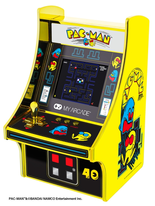 My Arcade Micro-speler PacMan 40e verjaardag in de groep HOME ELECTRONICS / Spelconsoles en accessoires / Overige games bij TP E-commerce Nordic AB (D06722)
