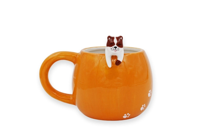 Winkee Mok - Pet Friends Hond - oranje in de groep SPORT, VRIJE TIJD & HOBBY / Leuke dingen / Bekers bij TP E-commerce Nordic AB (D07385)