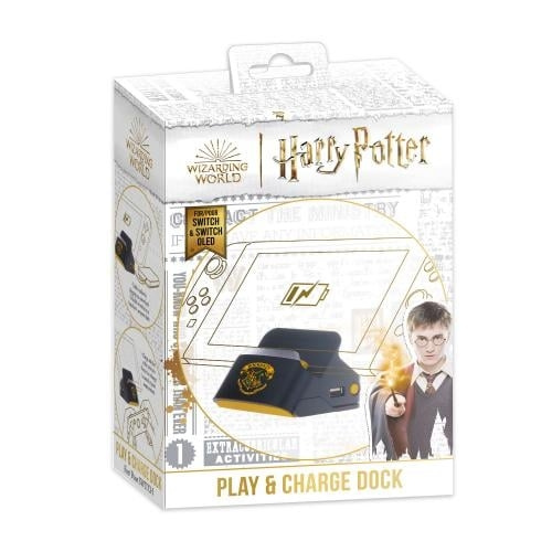 Trade Invaders Harry Potter-Nintendo Switch-2-in-1 oplaadstation en standaard-zwart Zweinstein in de groep HOME ELECTRONICS / Spelconsoles en accessoires / Nintendo Switch / Accessoires bij TP E-commerce Nordic AB (D07536)