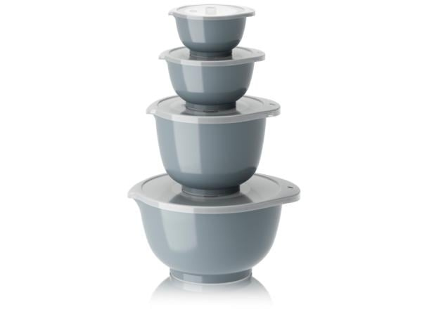 Rosti NIEUW Margrethe kommen, set van 4 + deksels - Dusty Blue in de groep HUISHOUDEN & TUIN / Keukengerei / Overige keukengereedschap bij TP E-commerce Nordic AB (D07654)