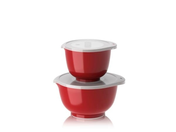 Rosti NIEUW Margrethe kommen, set van 2 + deksels - Rood in de groep HUISHOUDEN & TUIN / Keukengerei / Overige keukengereedschap bij TP E-commerce Nordic AB (D07657)