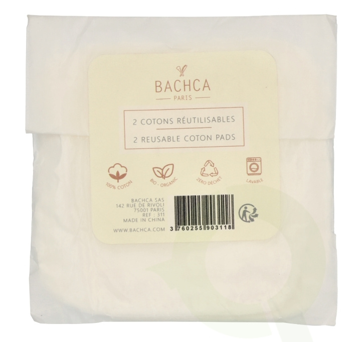 Bachca Paris Reusable Makeup Remover Pads Set 2 piece 2 Pieces in de groep BEAUTY & HEALTH / Makeup / Make-up verwijderen bij TP E-commerce Nordic AB (D07865)