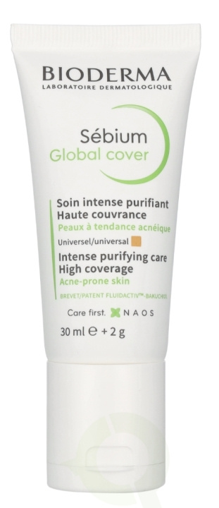 Bioderma Sebium Global Cover 30 ml in de groep BEAUTY & HEALTH / Huidsverzorging / Gezicht / Dagcrème bij TP E-commerce Nordic AB (D07870)