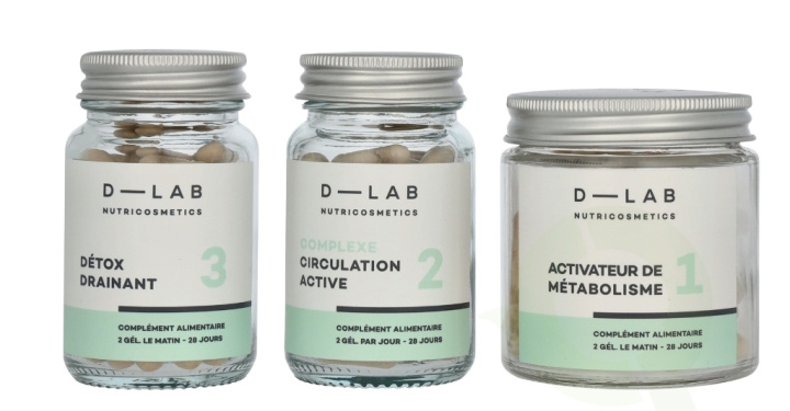 D-Lab Nutricosmetics D-Lab Action Capitions Set 3 piece Circulation Active 28 caps/Activateur De Metabolisme 28 caps/Detox Drainaint 28 caps in de groep BEAUTY & HEALTH / Gezondheidszorg / Overige bij TP E-commerce Nordic AB (D07925)
