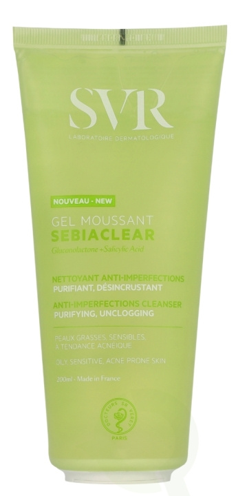 Svr Laboratories SVR Sebiaclear Anti-Imperfections Foaming Gel 200 ml in de groep BEAUTY & HEALTH / Huidsverzorging / Lichaamsverzorging / Bad- en douchegels bij TP E-commerce Nordic AB (D07932)