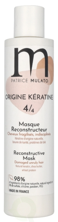 Patrice Mulato P. Mulato Origine Keratine 4/4 Reconstrucitve Mask 200 ml in de groep BEAUTY & HEALTH / Haar & Styling / Haarverzorging / Haarmasker bij TP E-commerce Nordic AB (D08274)