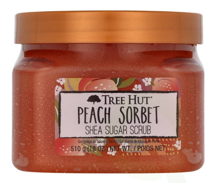 Tree Hut Shea Sugar Scrub 510 g Peach Sorbet in de groep BEAUTY & HEALTH / Huidsverzorging / Gezicht / Scrub / Peeling bij TP E-commerce Nordic AB (D08357)