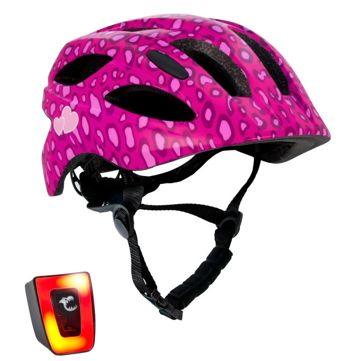 Crazy Safety Spots fietshelm - Roze (160101-03-01) in de groep SPORT, VRIJE TIJD & HOBBY / Sportuitrusting / Fietsaccessoires / Helmen bij TP E-commerce Nordic AB (D08851)