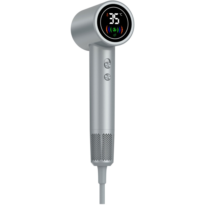 Denver Hairdryer with LED display Silver in de groep BEAUTY & HEALTH / Haar & Styling / Stylingtools / Haardroger bij TP E-commerce Nordic AB (D09111)