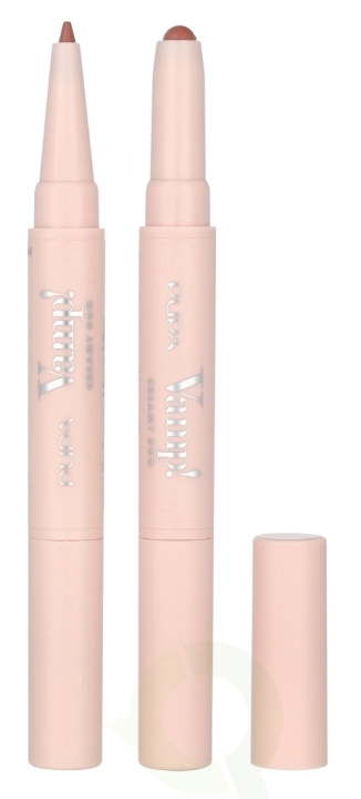 Pupa Milano Pupa Vamp! Creamy Duo Lip Pencil 1 g #001 Fair Nude in de groep BEAUTY & HEALTH / Makeup / Lippen / Lippen liner bij TP E-commerce Nordic AB (D09381)