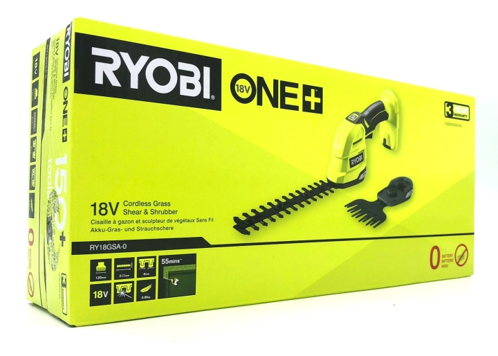 Ryobi RY18GSA-0 ONE+ 18V 2-i-1 gräs-/häcksax – Solo in de groep HUISHOUDEN & TUIN / Gereedschap / Overig Elektrisch Gereedschap bij TP E-commerce Nordic AB (D10127D)