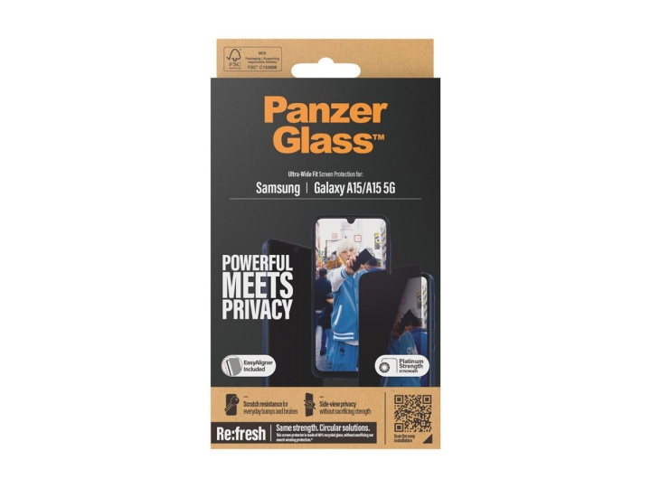 PanzerGlass Screen Protector Samsung Galaxy A15, A15 5G, Transparent in de groep SMARTPHONE & TABLETS / Mobielbescherming / Samsung bij TP E-commerce Nordic AB (D10220)