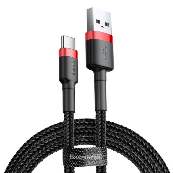 Baseus USB-A 2.0 til USB-C kabel 0.5m Black in de groep COMPUTERS & RANDAPPARATUUR / Computerkabels / USB / USB-C bij TP E-commerce Nordic AB (D10307)