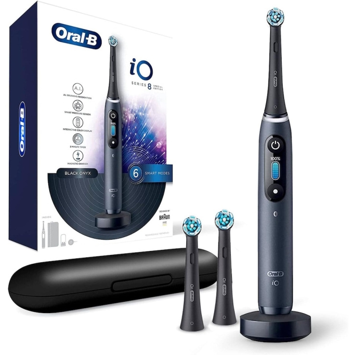 Oral B iO Series 8N Electric Toothbrush, Black Onyx in de groep BEAUTY & HEALTH / Mondverzorging / Elektrische tandenborstels bij TP E-commerce Nordic AB (D10467)