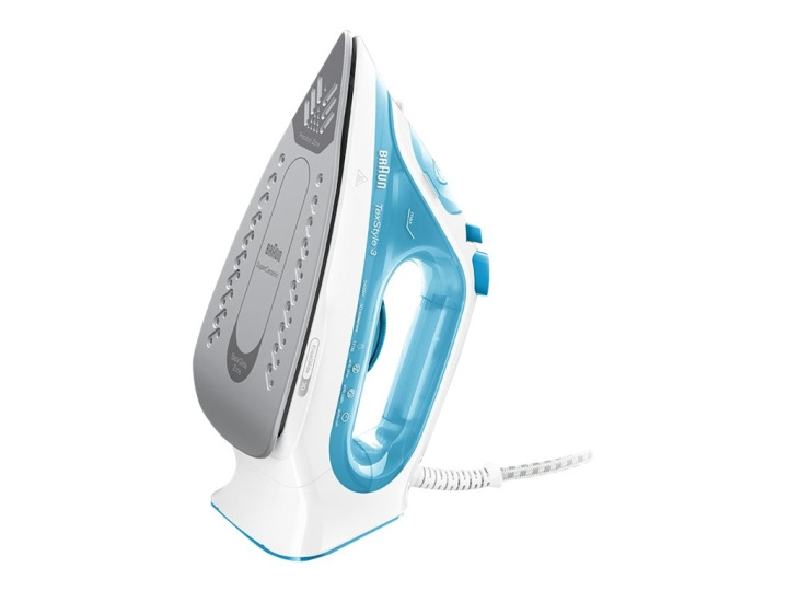 Braun TexStyle 3 SI 3053 BL Steam iron 2400W Blue White in de groep HUISHOUDEN & TUIN / Kledingverzorging / Strijkijzers bij TP E-commerce Nordic AB (D10581)
