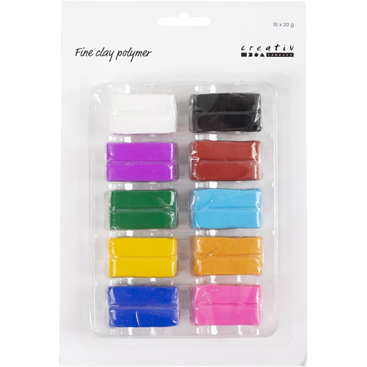 Creative Toys Fijne klei - Polymeer - Kleurrijk 10x20 g (78101) in de groep SPEELGOED, KINDER- & BABYPRODUCTEN / Speelgoed / Speelklei, speelzand en accessoires bij TP E-commerce Nordic AB (D10779)