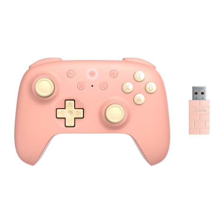 8Bitdo Ultieme 2C draadloze pad perzik in de groep COMPUTERS & RANDAPPARATUUR / GAMING / Gamepad bij TP E-commerce Nordic AB (D11310)