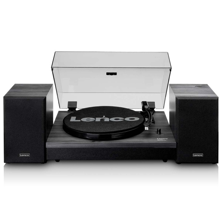 Lenco Platenspeler met Bluetooth® en twee externe luidsprekers Zwart in de groep HOME ELECTRONICS / Audio & Beeld / Thuisbioscoop, Hifi en Draagbaar / Compacte stereo- en platenspelers bij TP E-commerce Nordic AB (D11436)