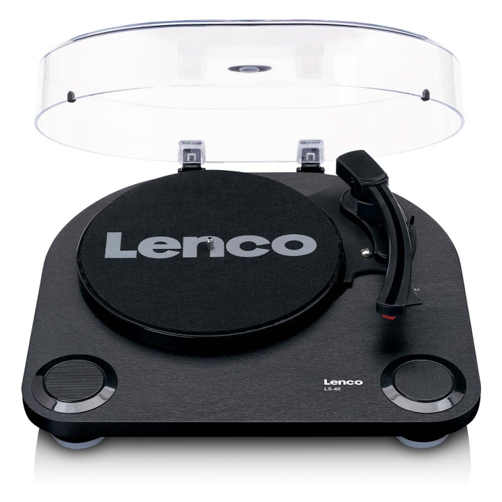 Lenco Platenspeler met ingebouwde luidsprekers Zwart in de groep HOME ELECTRONICS / Audio & Beeld / Thuisbioscoop, Hifi en Draagbaar / Compacte stereo- en platenspelers bij TP E-commerce Nordic AB (D11437)