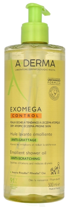 A-Derma Exomega Control Emollient Shower Oil 500 ml in de groep BEAUTY & HEALTH / Huidsverzorging / Lichaamsverzorging / Bad- en douchegels bij TP E-commerce Nordic AB (D11644)
