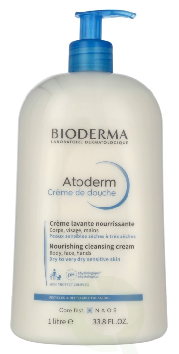 Bioderma Atoderm Nourishing Cleansing Cream 1000 ml in de groep BEAUTY & HEALTH / Huidsverzorging / Gezicht / Schoonmaak bij TP E-commerce Nordic AB (D11743)